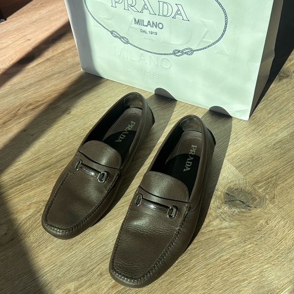 Prada Men’s size 11 Saffiano Leather driver shoes